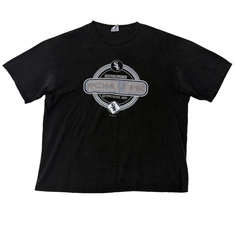 Vintage Chicago White Sox Shirt 2003 Graphic T Shirt Mens 2XL Black  Baseball